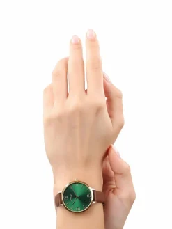 s.Oliver Uhren*Damen Quarzuhr braun uni