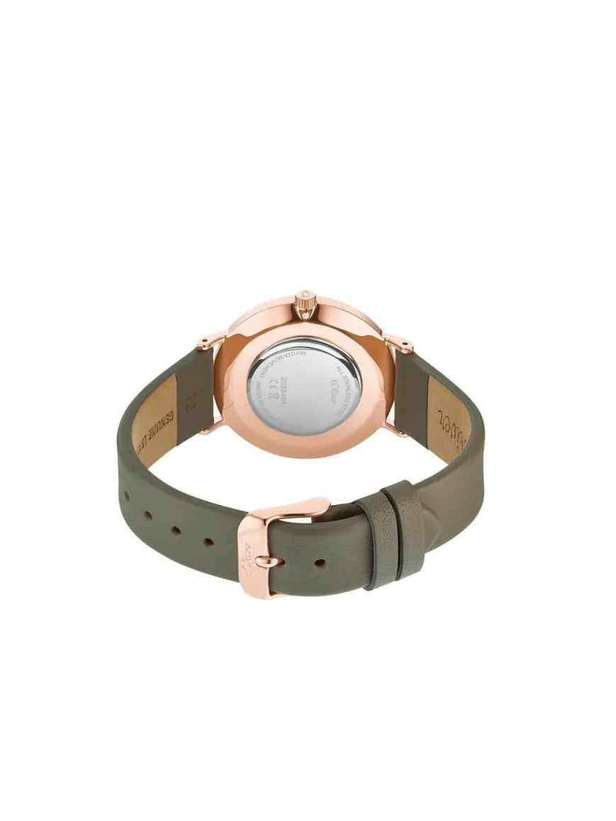 s.Oliver Uhren*Damen Quarzuhr grau uni