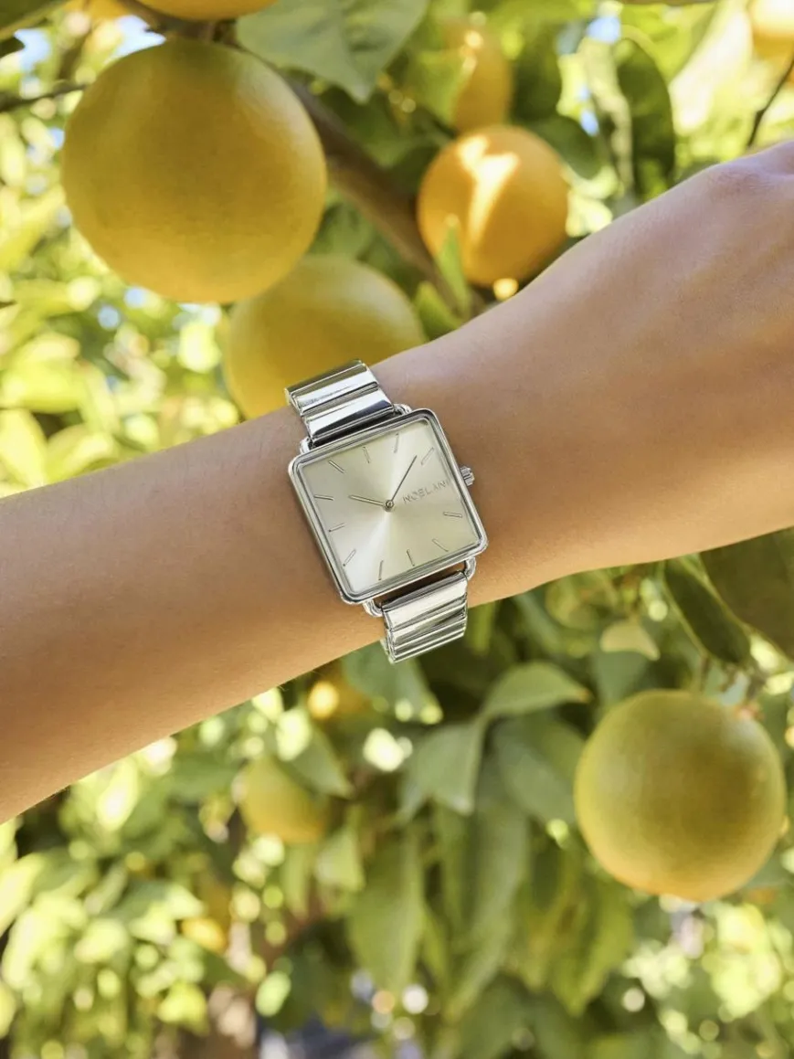 NOELANI Uhren*Damen Quarzuhr silber uni