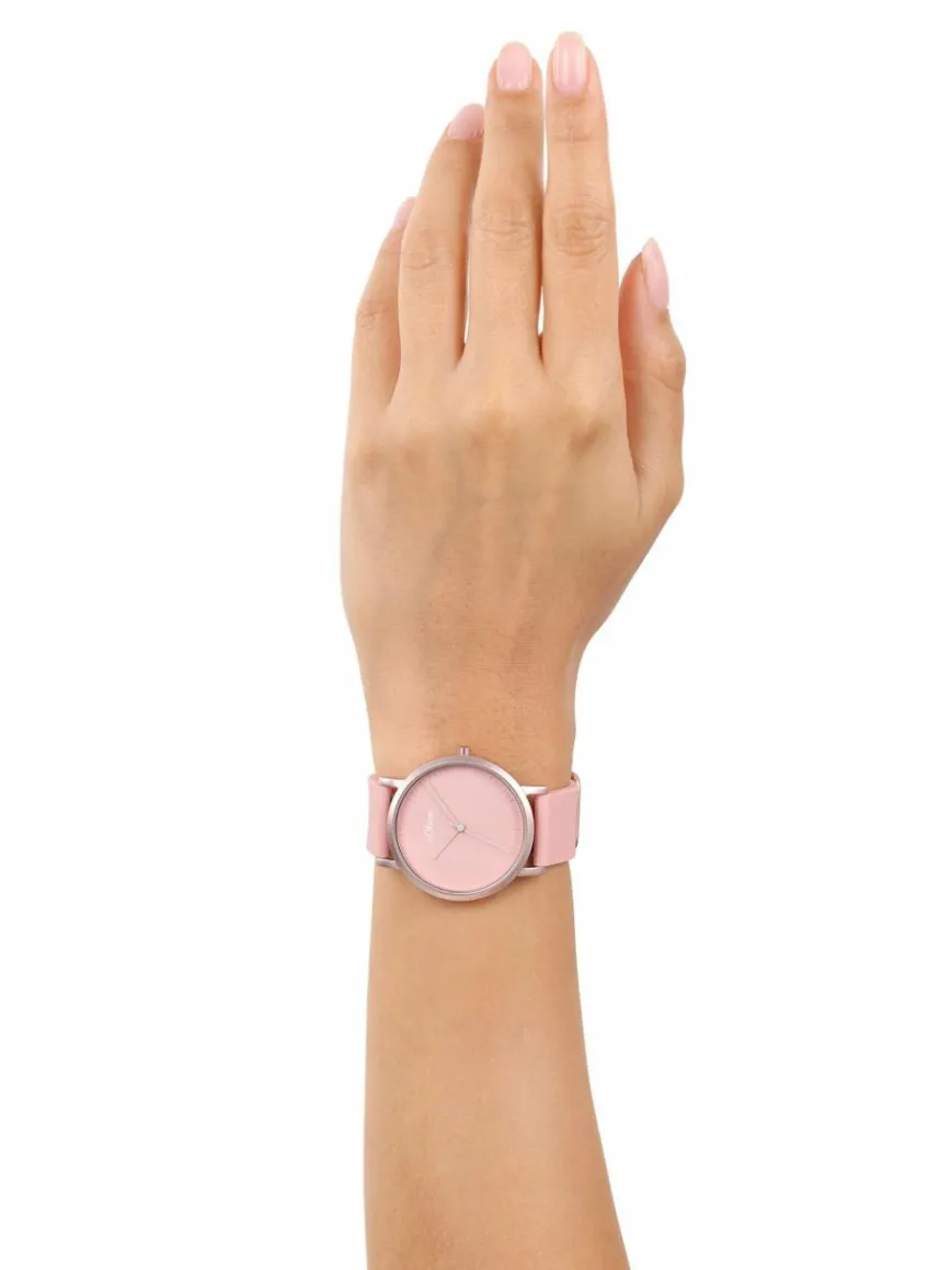 s.Oliver Uhren*Damen Quarzuhr rosa uni