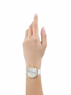 s.Oliver Uhren*Damen Quarzuhr weiß uni