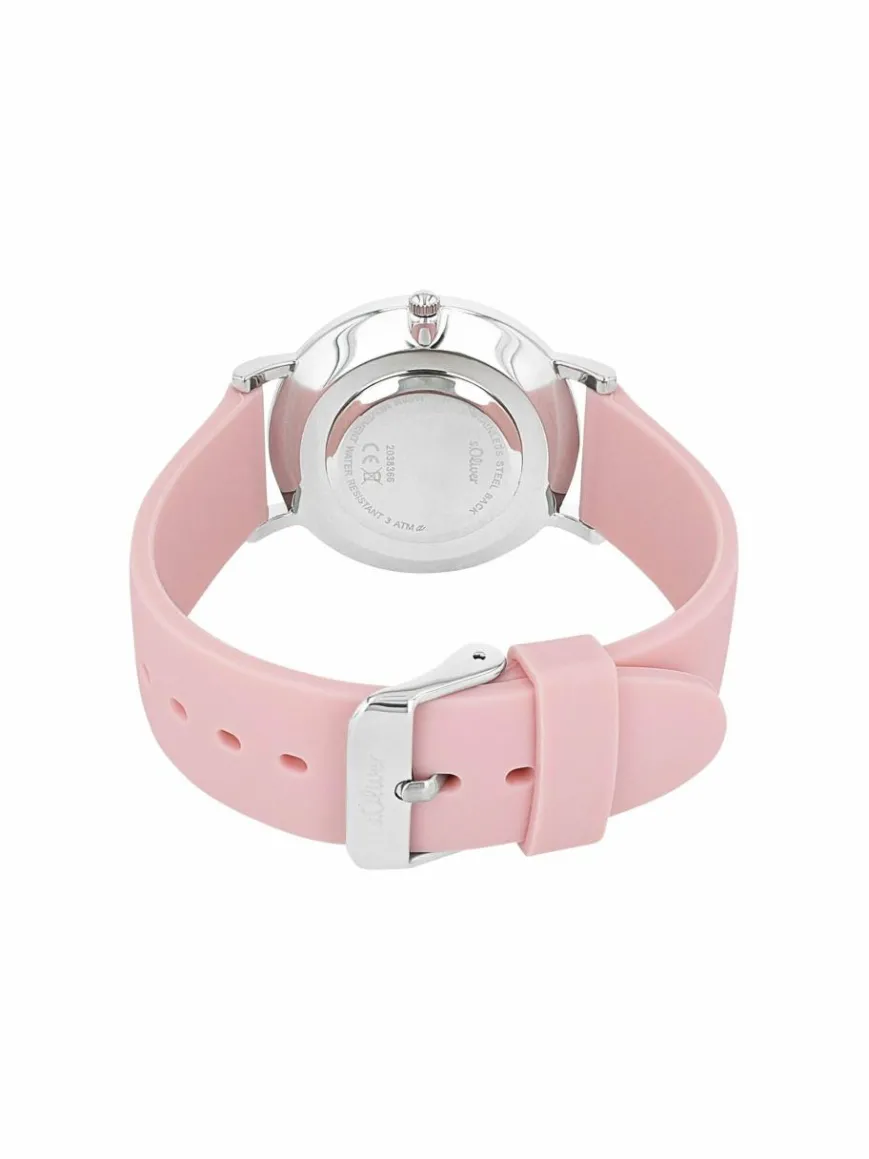 s.Oliver Uhren*Damen Quarzuhr rosa uni