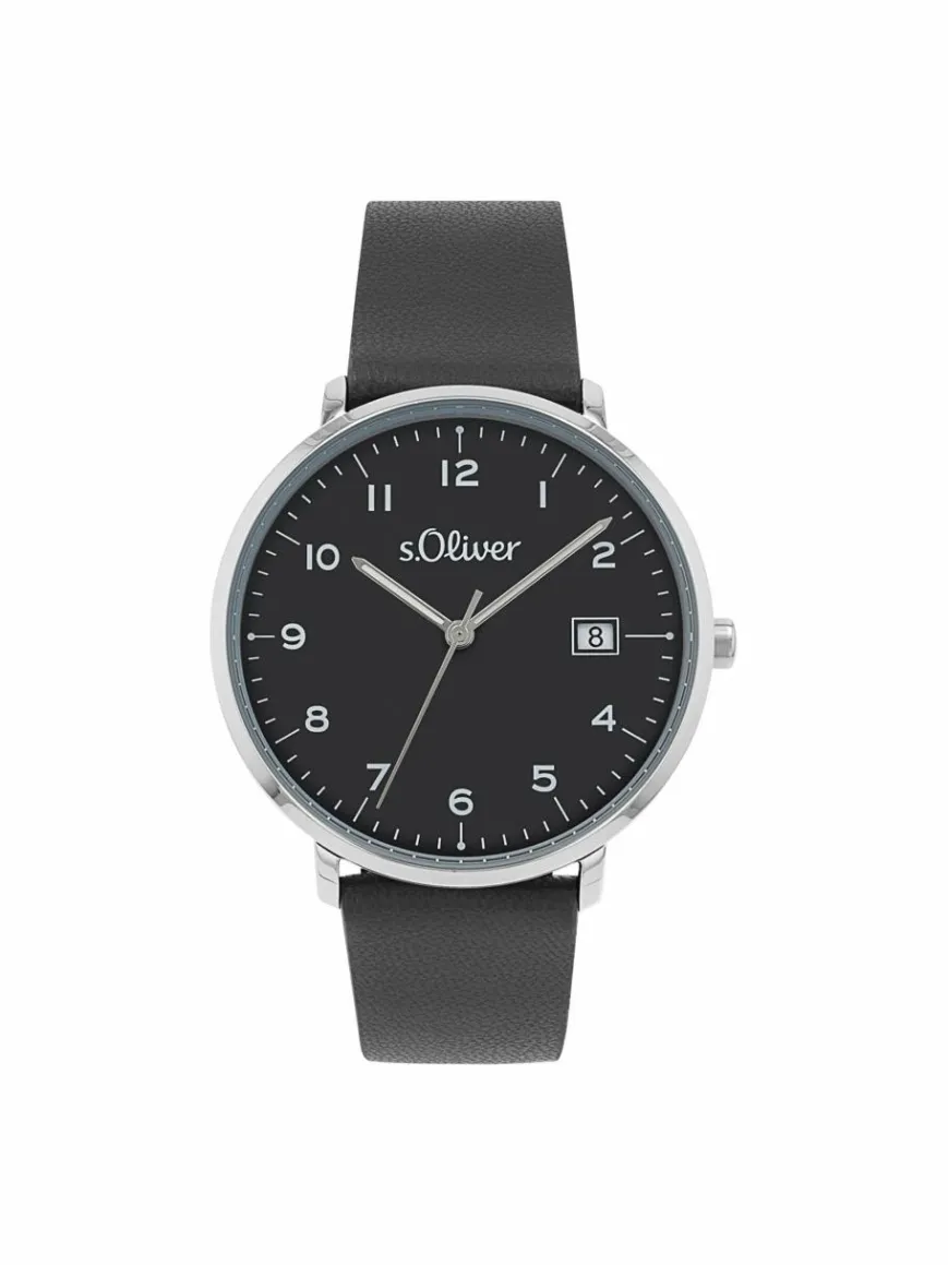 s.Oliver Uhren*Damen Quarzuhr grau uni