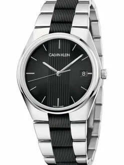 Calvin Klein Uhren*Damen Quarzuhr - K9E211B1 schwarz uni