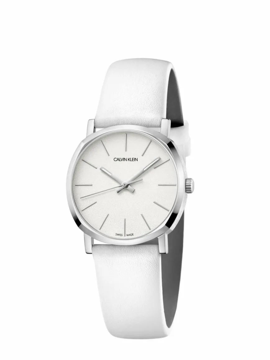 Calvin Klein Uhren*Damen Quarzuhr - K8Q331L2 weiß uni