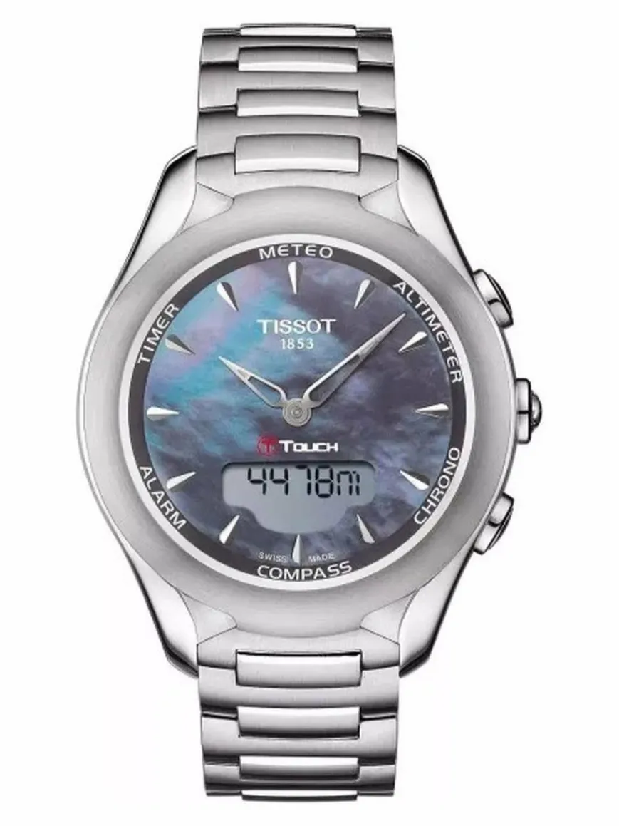 Tissot Uhren*Damen Quarzuhr - T-Touch silber uni