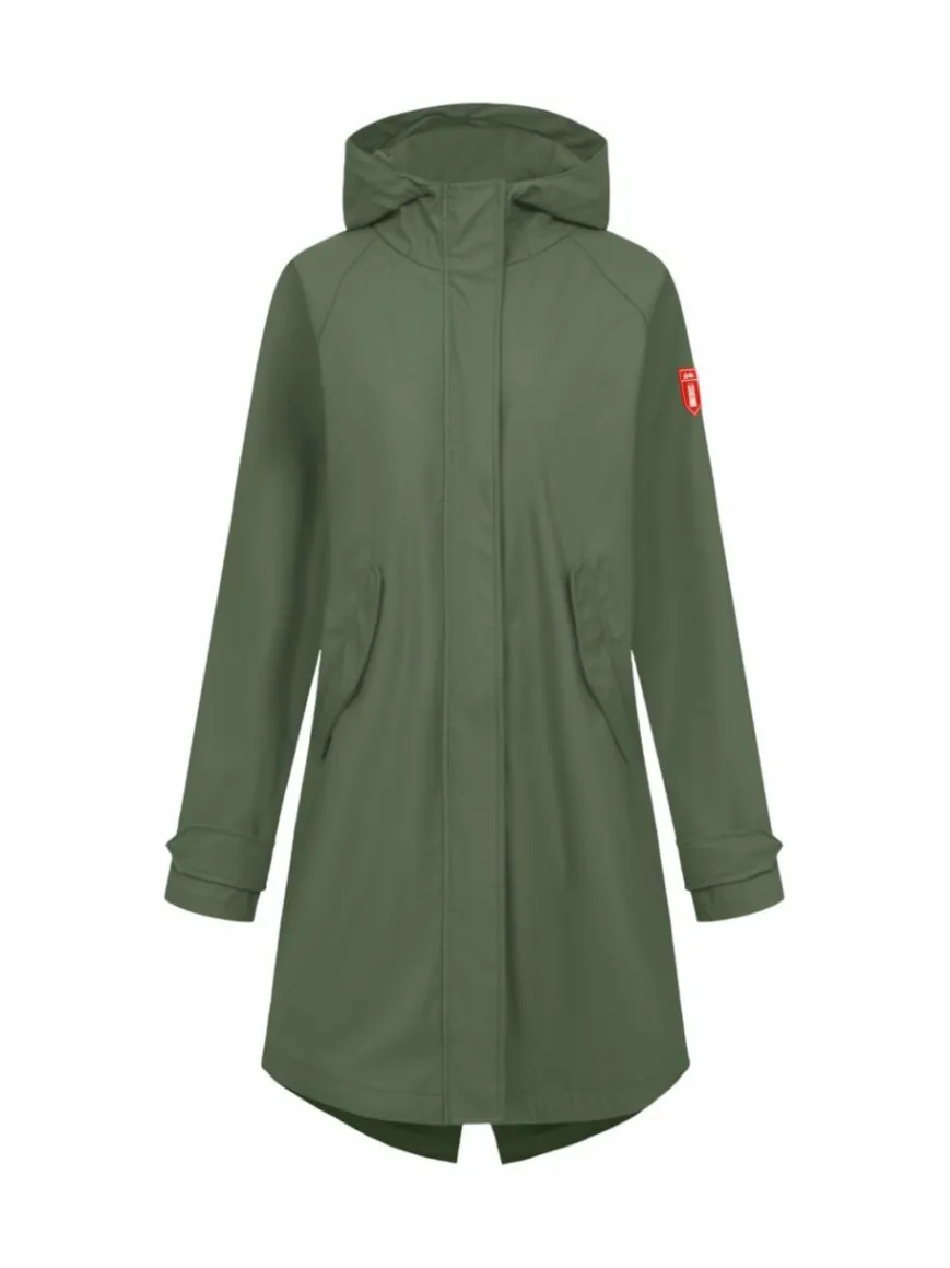 Derbe Jacken & Westen*Damen Regenjacke oliv uni