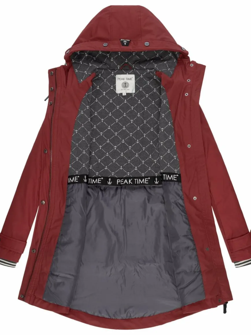 Peak Time Jacken & Westen*Damen Regenjacke - L60042 rot uni