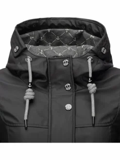 Peak Time Jacken & Westen*Damen Regenjacke - L60042 schwarz uni