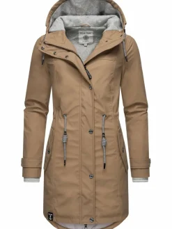 Peak Time Jacken & Westen*Damen Regenjacke - L60042 beige uni