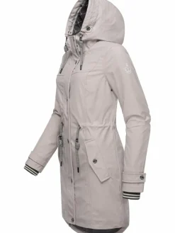 Peak Time Jacken & Westen*Damen Regenjacke - L60042 kitt uni