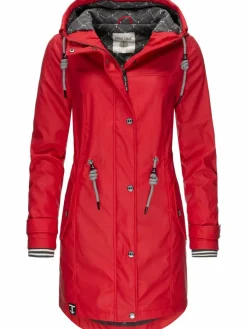 Peak Time Jacken & Westen*Damen Regenjacke - L60042 rot uni