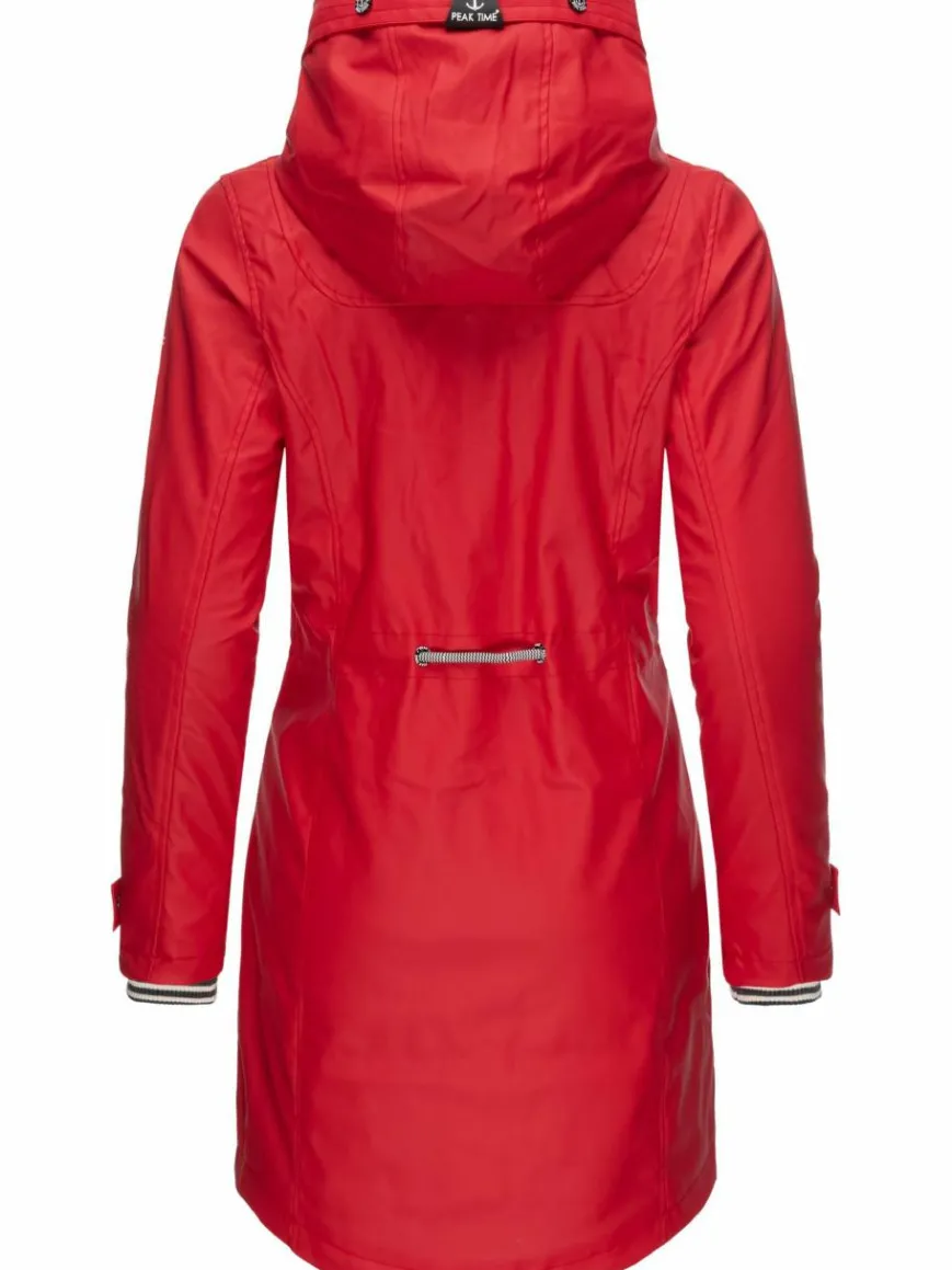 Peak Time Jacken & Westen*Damen Regenjacke - L60042 rot uni