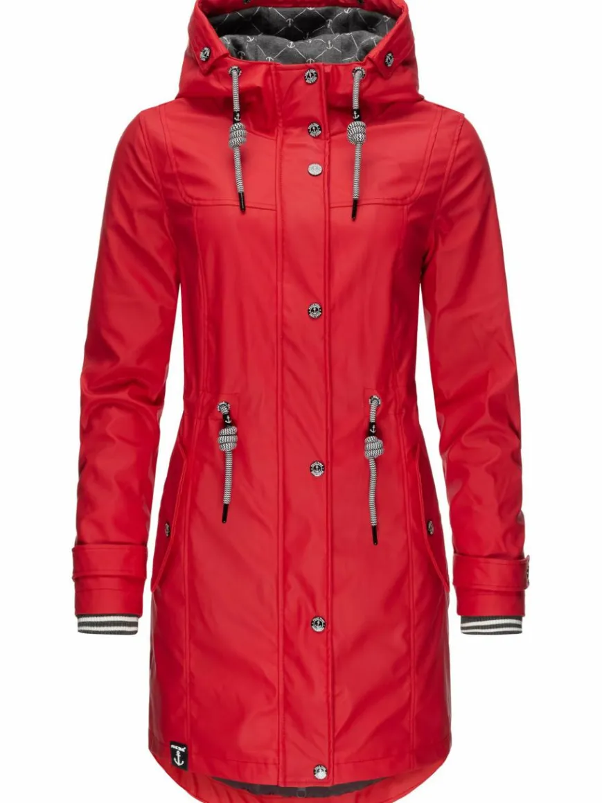 Peak Time Jacken & Westen*Damen Regenjacke - L60042 rot uni