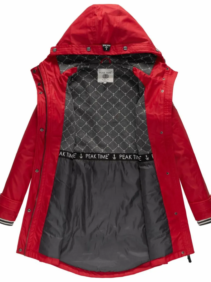 Peak Time Jacken & Westen*Damen Regenjacke - L60042 rot uni