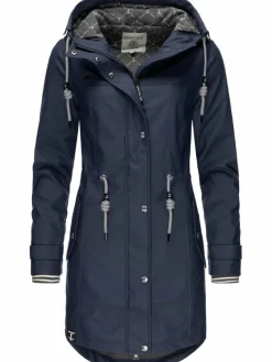 Peak Time Jacken & Westen*Damen Regenjacke - L60042 marine uni