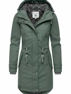 Peak Time Jacken & Westen*Damen Regenjacke - L60042 grün uni
