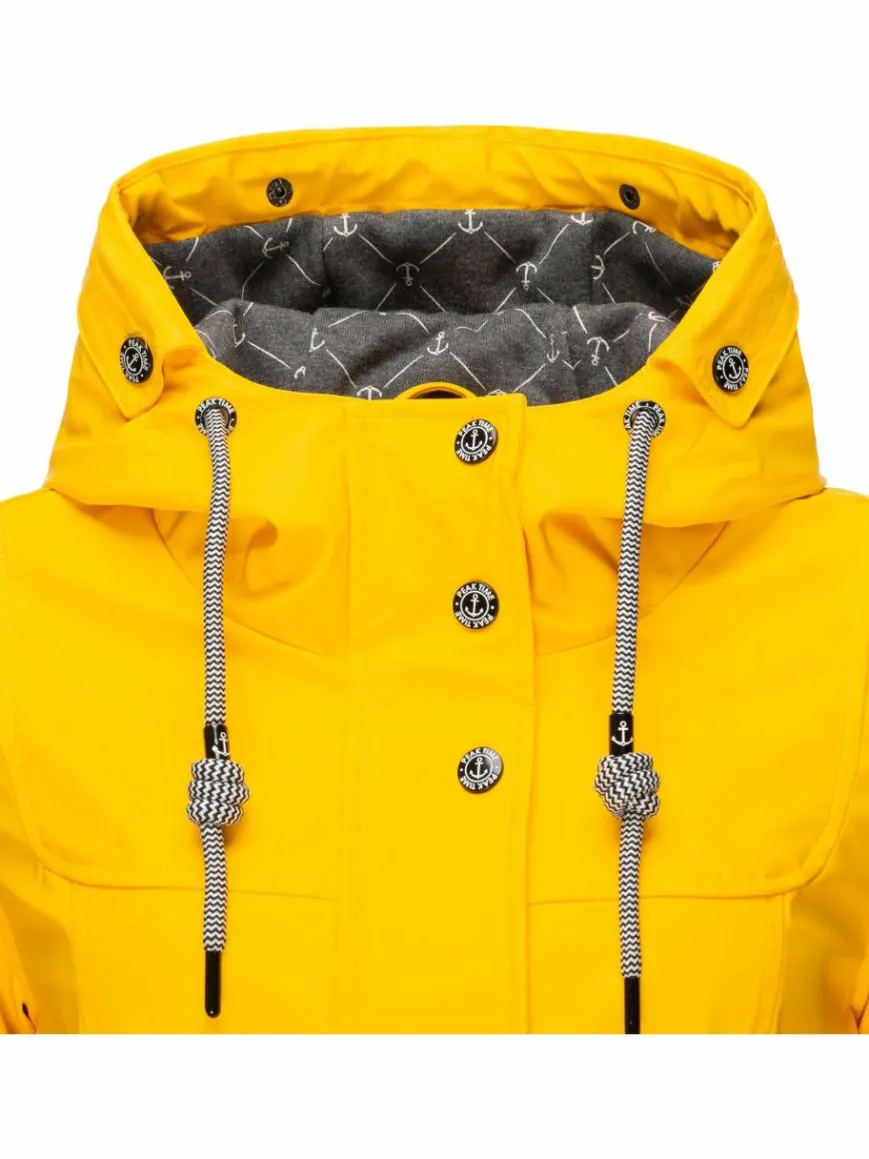 Peak Time Jacken & Westen*Damen Regenjacke - L60042 gelb uni
