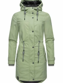 Peak Time Jacken & Westen*Damen Regenjacke - L60042 grün uni