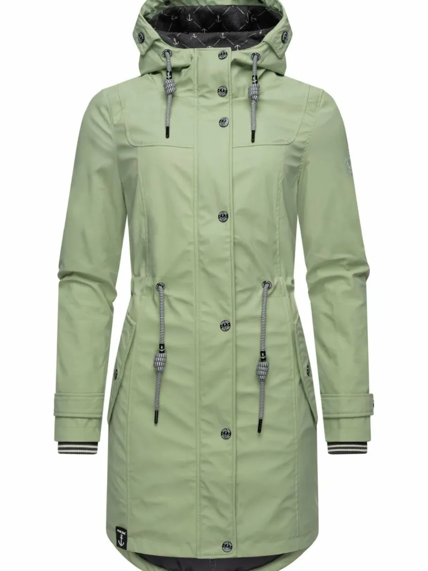 Peak Time Jacken & Westen*Damen Regenjacke - L60042 grün uni
