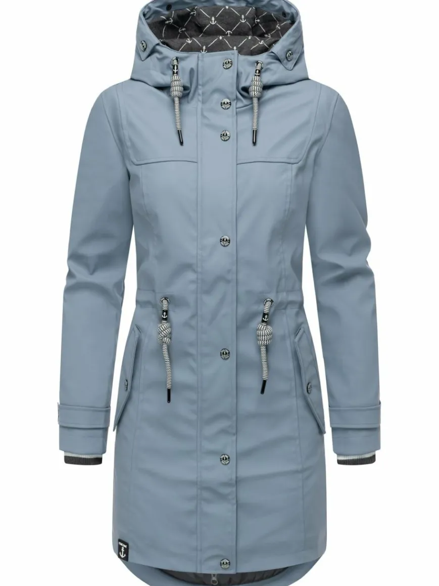 Peak Time Jacken & Westen*Damen Regenjacke - L60042 hellblau uni