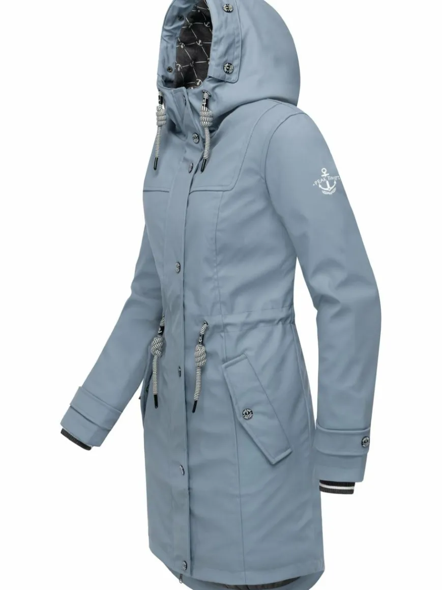 Peak Time Jacken & Westen*Damen Regenjacke - L60042 hellblau uni