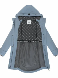 Peak Time Jacken & Westen*Damen Regenjacke - L60042 hellblau uni