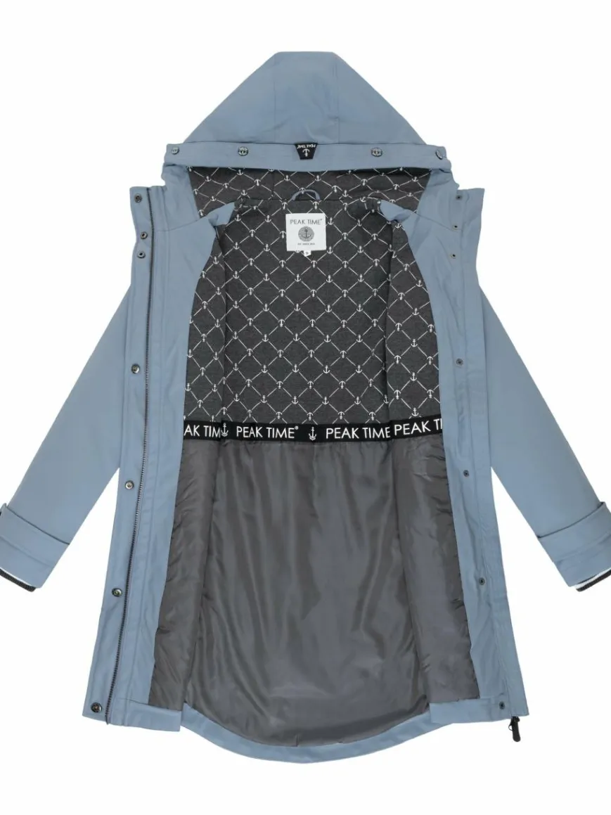 Peak Time Jacken & Westen*Damen Regenjacke - L60042 hellblau uni