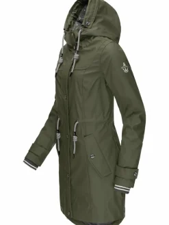 Peak Time Jacken & Westen*Damen Regenjacke - L60042 oliv uni