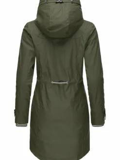 Peak Time Jacken & Westen*Damen Regenjacke - L60042 oliv uni