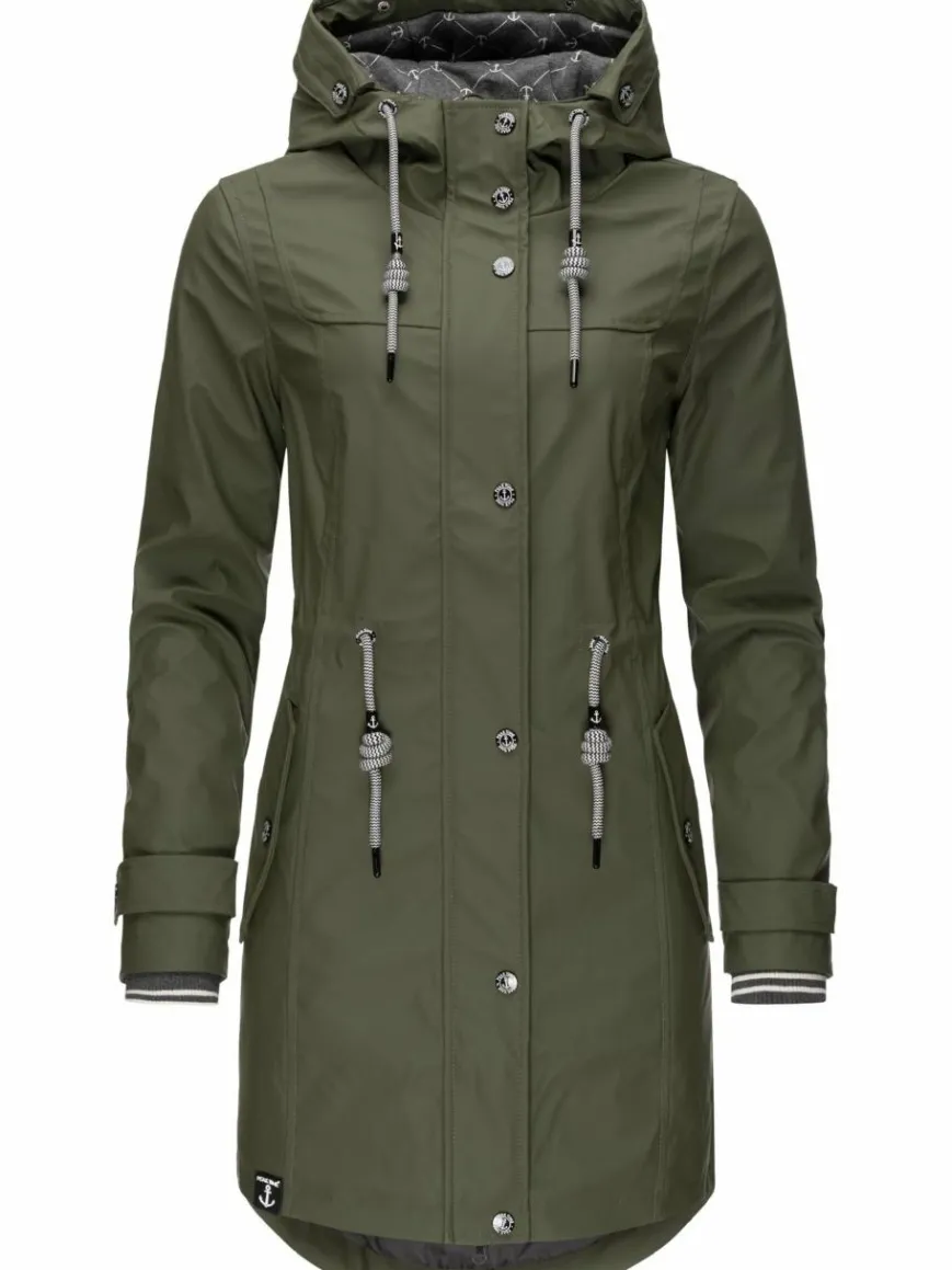 Peak Time Jacken & Westen*Damen Regenjacke - L60042 oliv uni