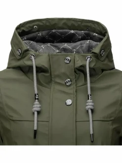 Peak Time Jacken & Westen*Damen Regenjacke - L60042 oliv uni