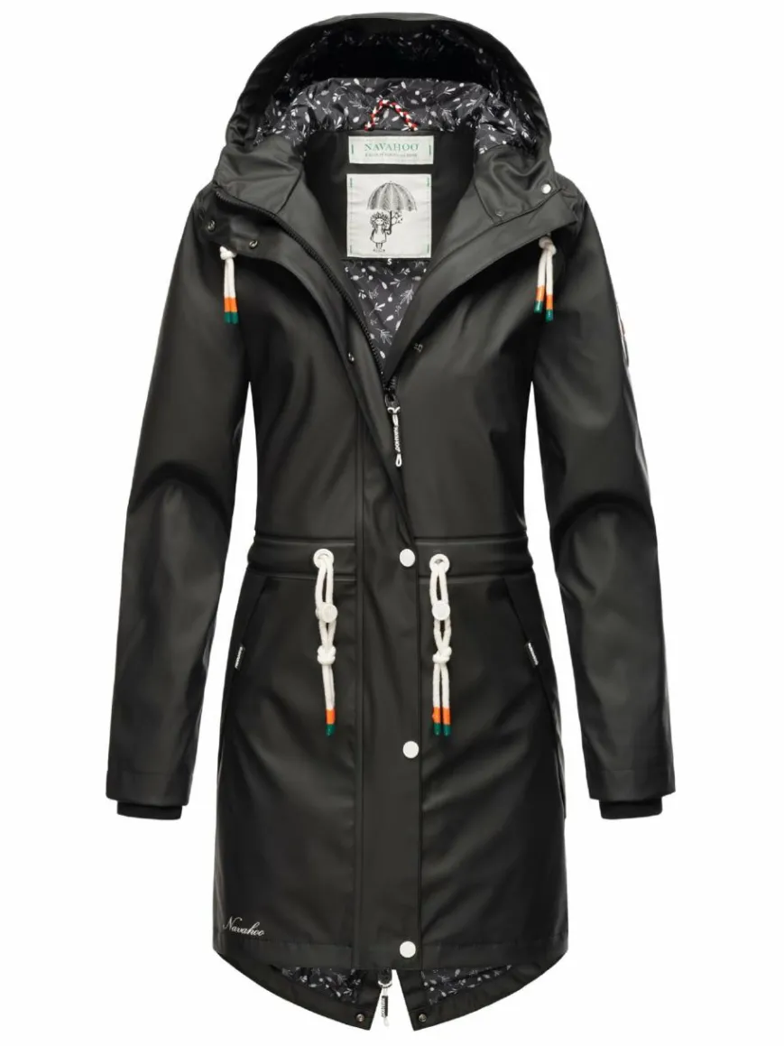 Navahoo Jacken & Westen*Damen Regenjacke - Tropical Storm OO schwarz uni
