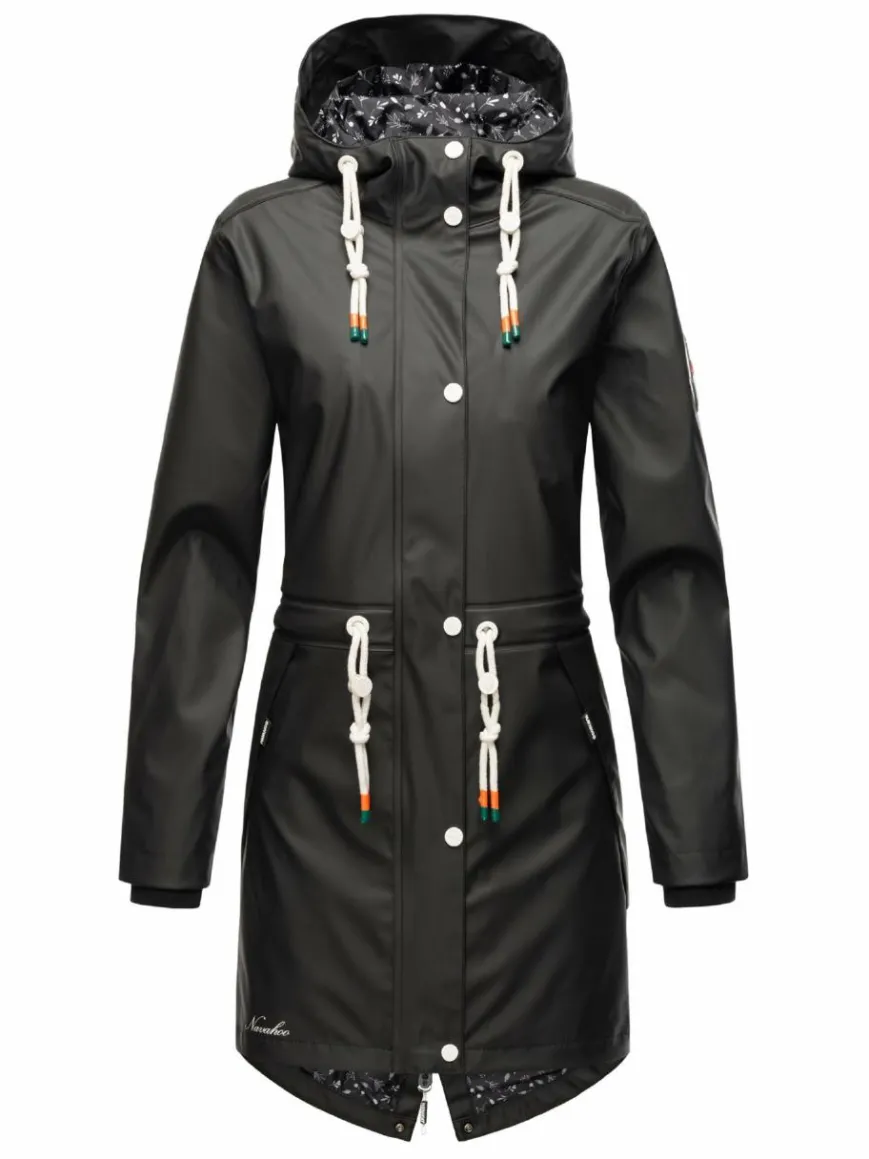 Navahoo Jacken & Westen*Damen Regenjacke - Tropical Storm OO schwarz uni