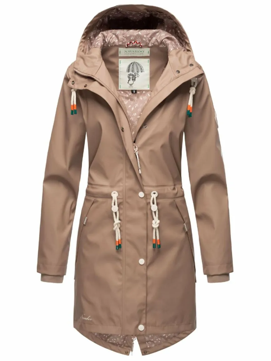 Navahoo Jacken & Westen*Damen Regenjacke - Tropical Storm OO taupe uni