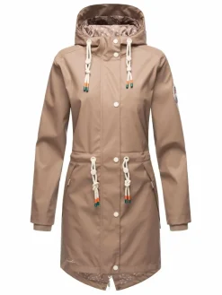 Navahoo Jacken & Westen*Damen Regenjacke - Tropical Storm OO taupe uni