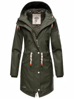 Navahoo Jacken & Westen*Damen Regenjacke - Tropical Storm OO oliv uni