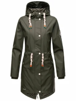 Navahoo Jacken & Westen*Damen Regenjacke - Tropical Storm OO oliv uni