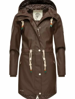 Navahoo Jacken & Westen*Damen Regenjacke - Tropical Storm OO schoko uni
