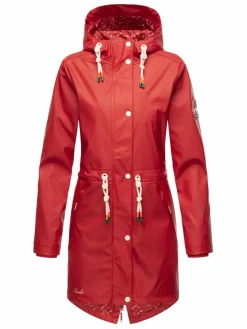 Navahoo Jacken & Westen*Damen Regenjacke - Tropical Storm OO rot uni
