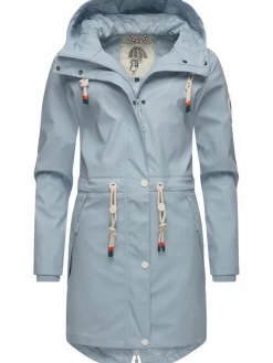 Navahoo Jacken & Westen*Damen Regenjacke - Tropical Storm OO blau uni