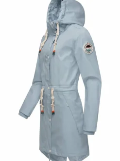 Navahoo Jacken & Westen*Damen Regenjacke - Tropical Storm OO blau uni