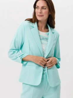 Frank Walder Blazer*Damen Reversblazer grün uni