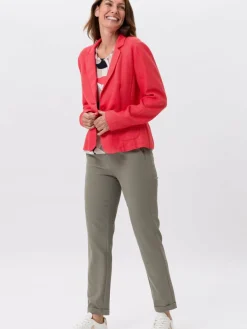 Frank Walder Blazer*Damen Reversblazer koralle rot uni