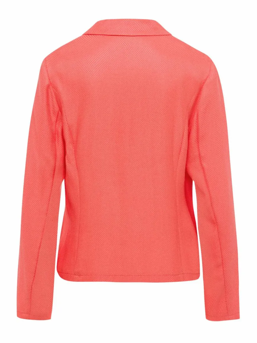 Frank Walder Blazer*Damen Reversblazer koralle rot uni
