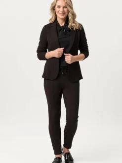 Frank Walder Blazer*Damen Reversblazer schwarz uni