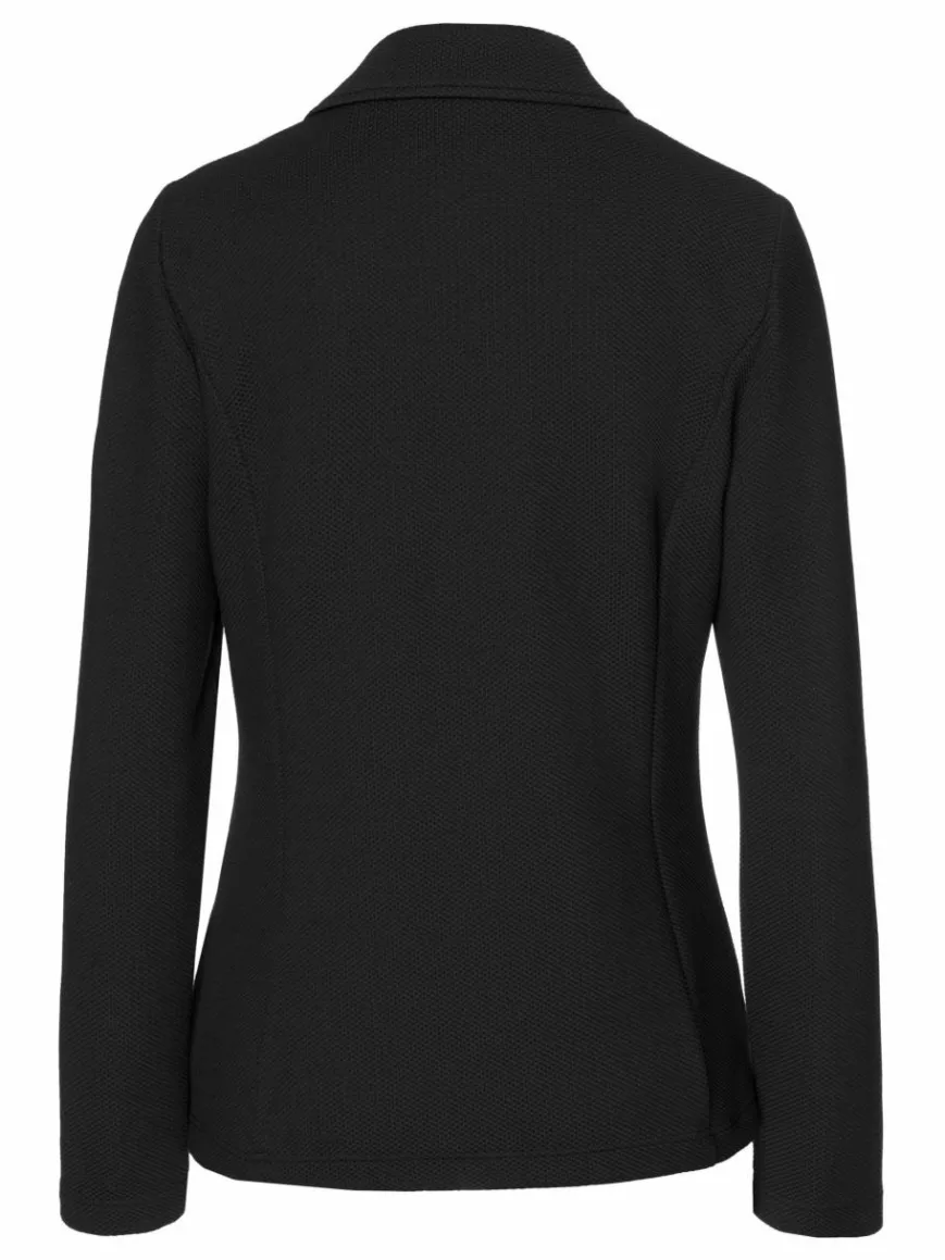 Frank Walder Blazer*Damen Reversblazer schwarz uni