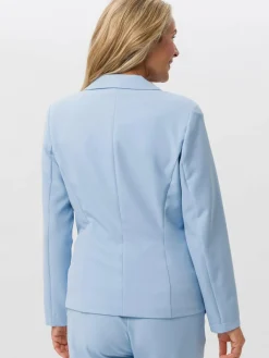 Frank Walder Blazer*Damen Reversblazer hellblau blau uni