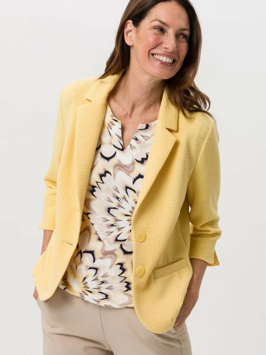 Frank Walder Blazer*Damen Reversblazer gelb uni