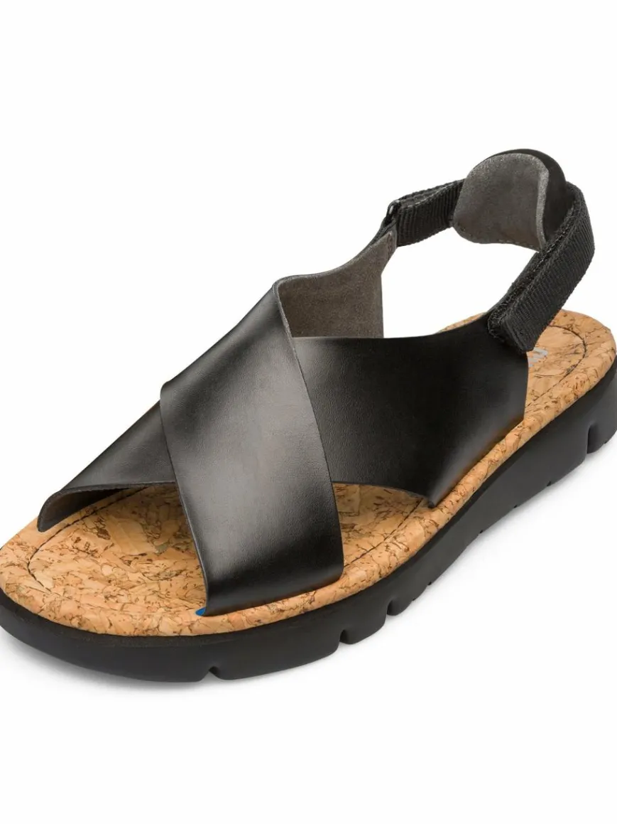Camper Sandalen & Sandaletten*Damen Riemchensandalen - Oruga schwarz uni